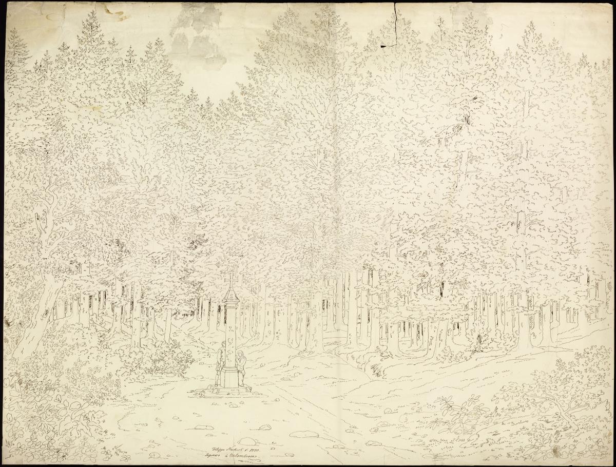 Vallombrosa. Eingang in den Wald