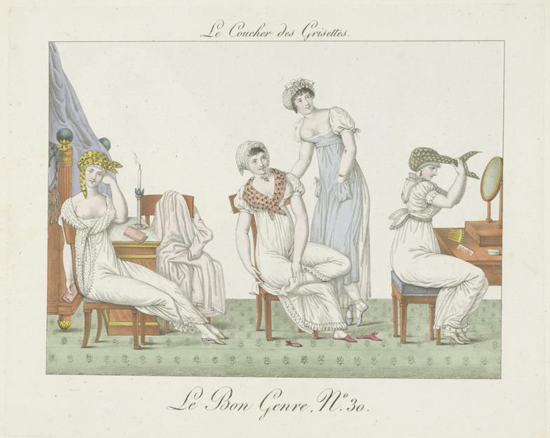 Le bon genre, No. 30: Le coucher des Grisettes