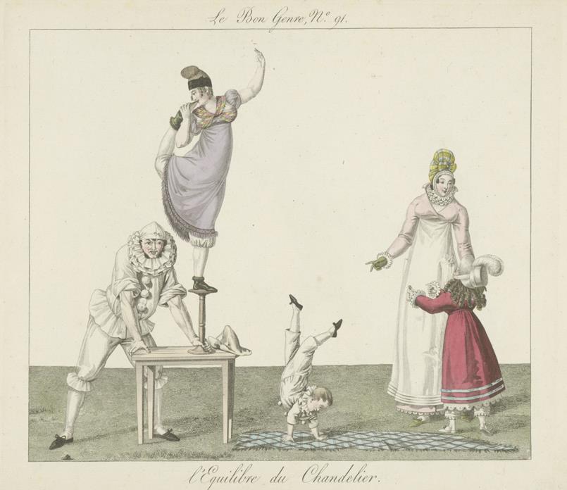 Le bon genre, No. 91: L'equilibre du chandelier