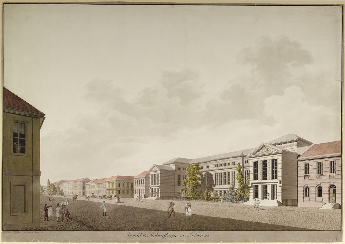 Die Waisenstraße in Potsdam mit Zivilkasino