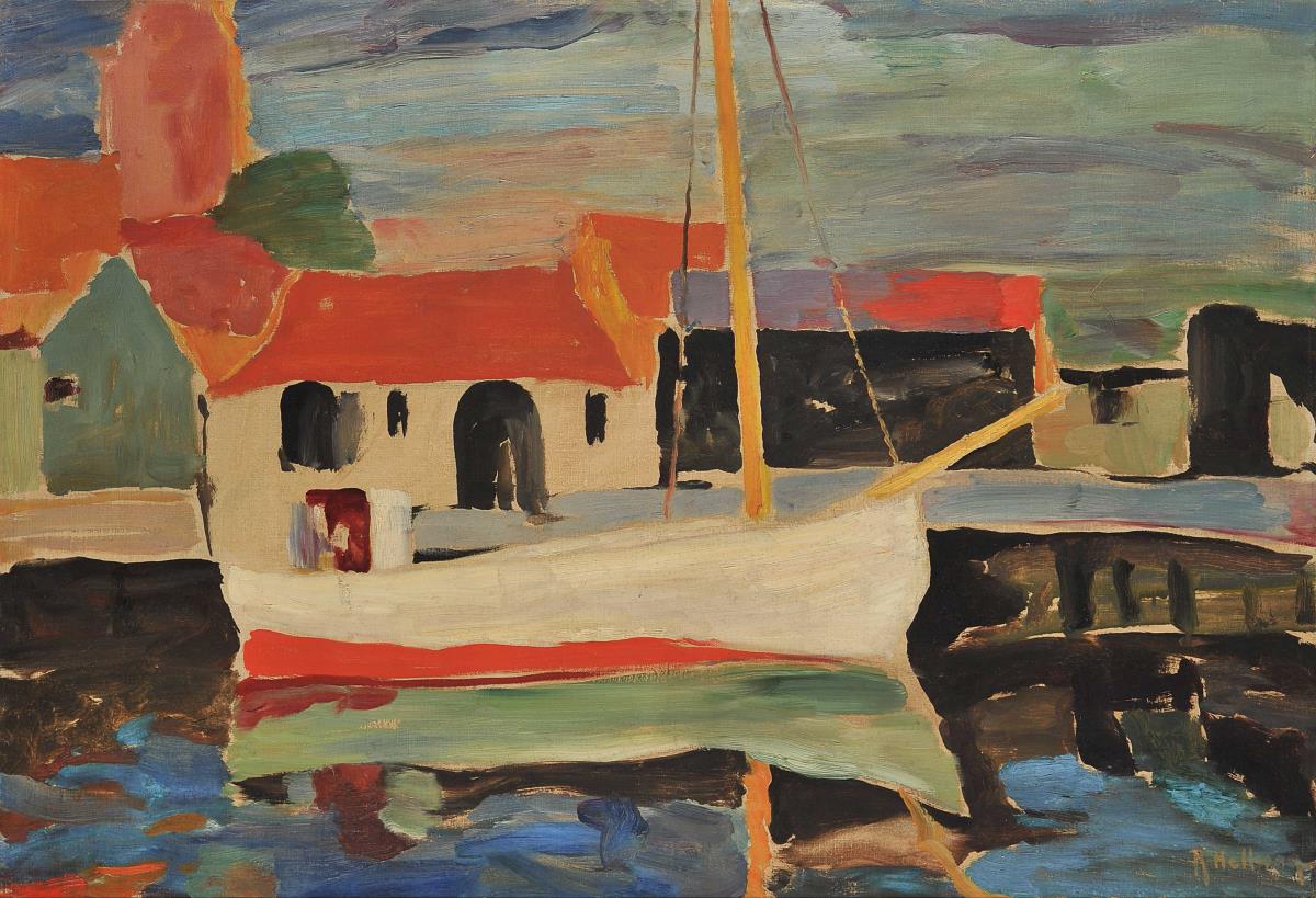 Fischerboot im Hafen