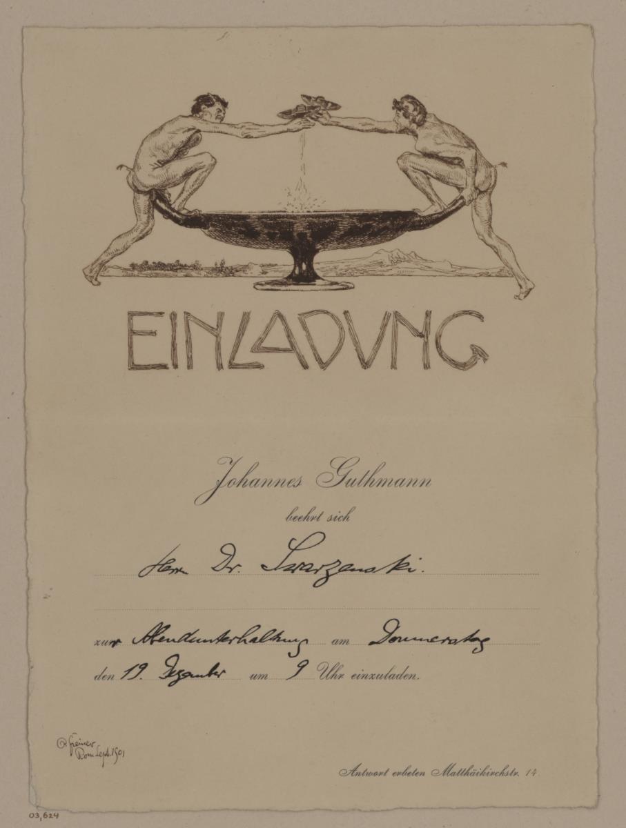 Einladung von Johannes Guthmann