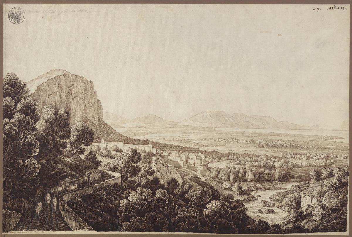"Ansicht des Tals von Partinico in Sizilien"