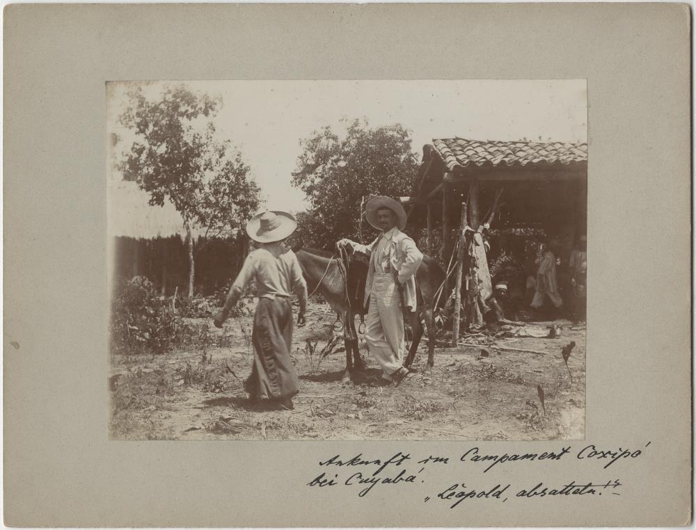 Theodor Koch-Grünberg bei der Ankunft im Campament Coxipó