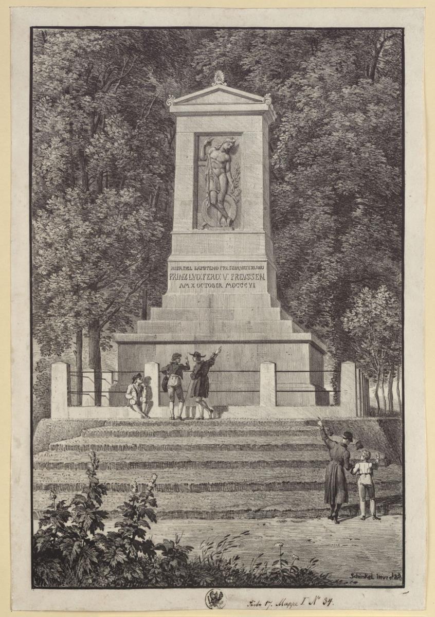 Wöhlsdorf bei Saalfeld. Denkmal für den Prinzen Louis Ferdinand von Preußen
