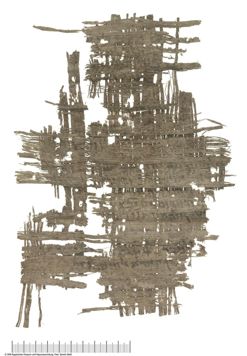 Hebräischer Papyrus mit einem unklaren Text