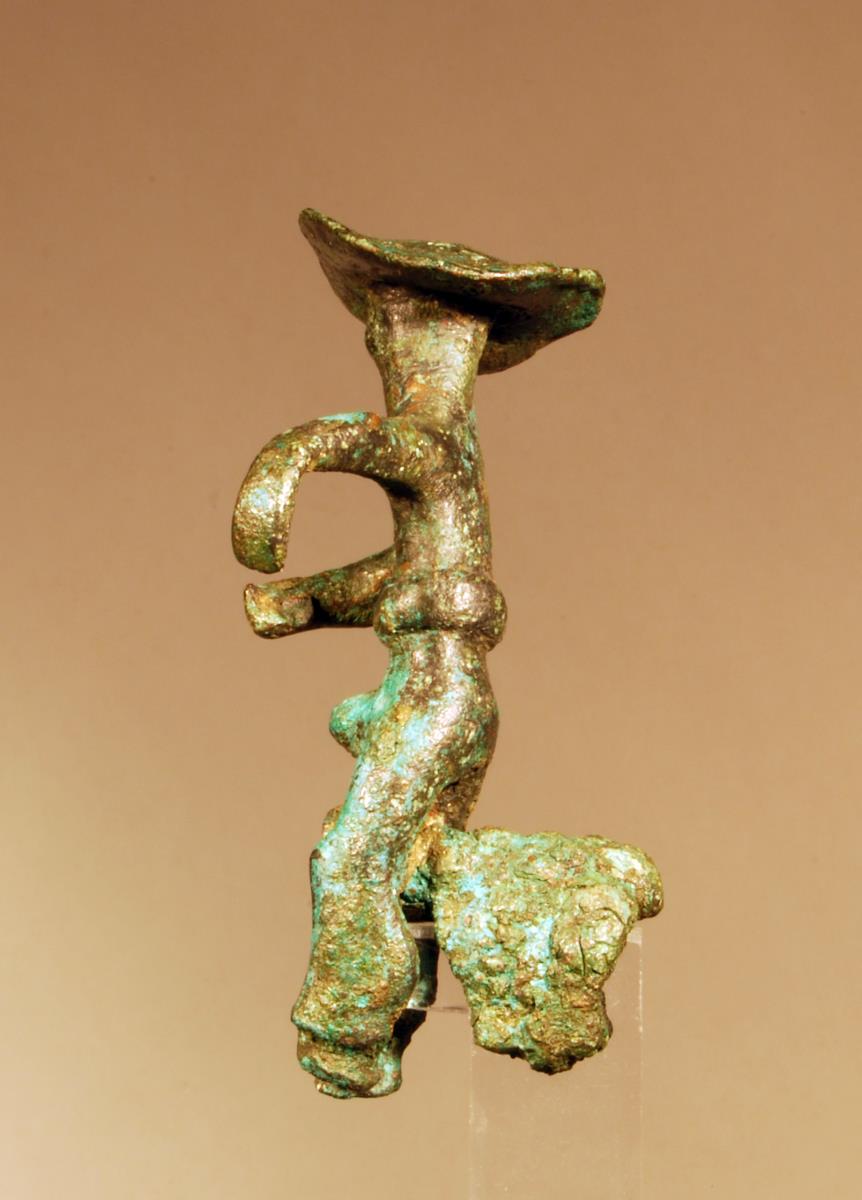 Statuette eines Reiters mit Hut
