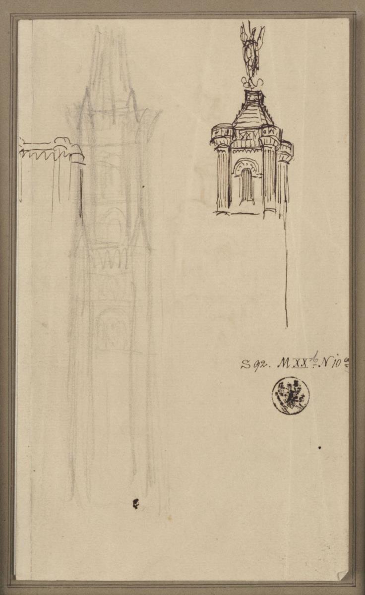 Rathenow. St. Andreaskirche. Entwurf zum Turm