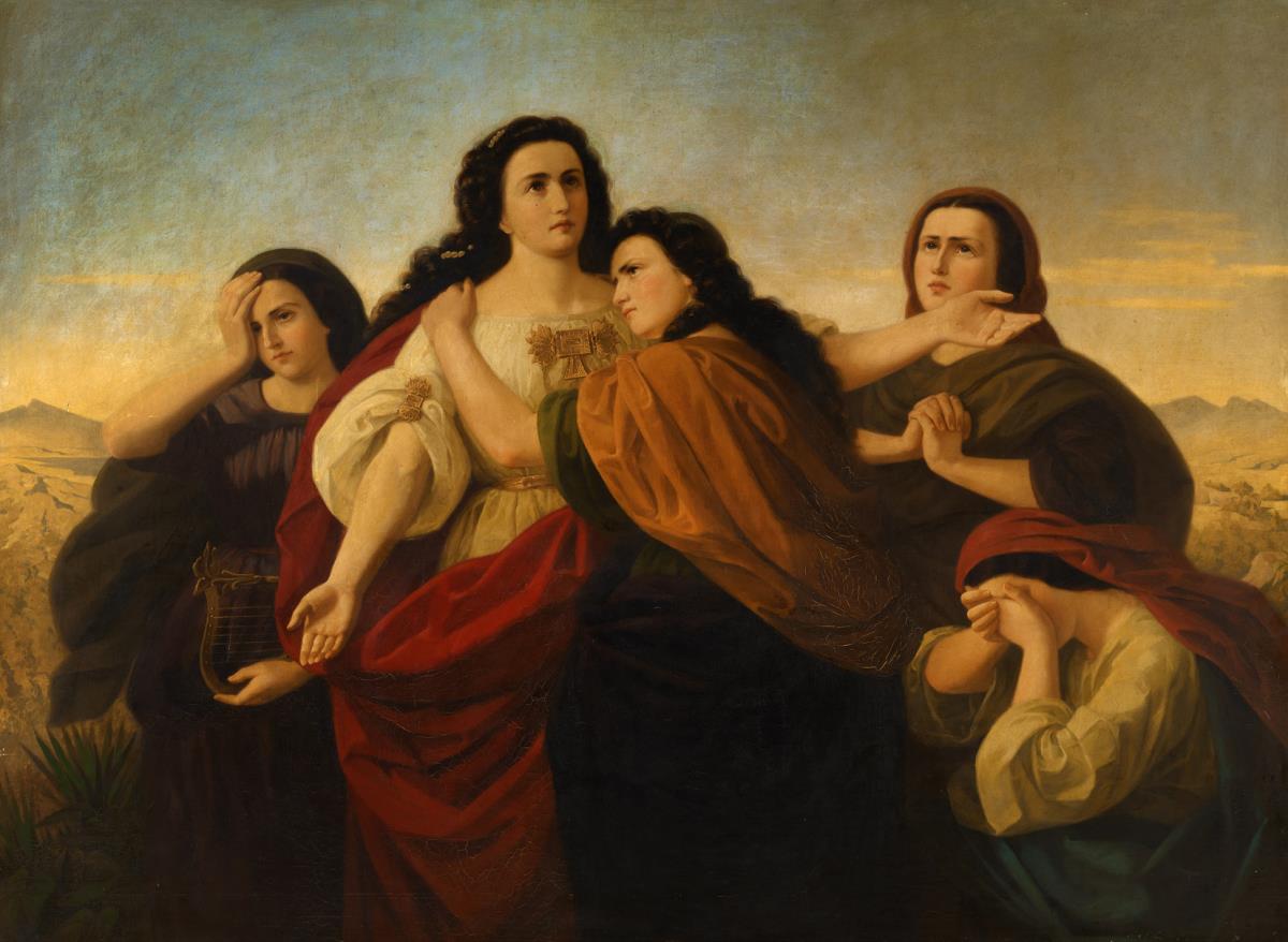 Jephtas Tochter mit ihren Freundinnen