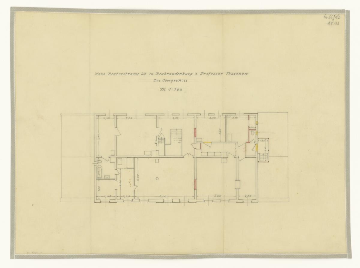 Haus Familie Tessenow, Neubrandenburg, Grundriss, OG