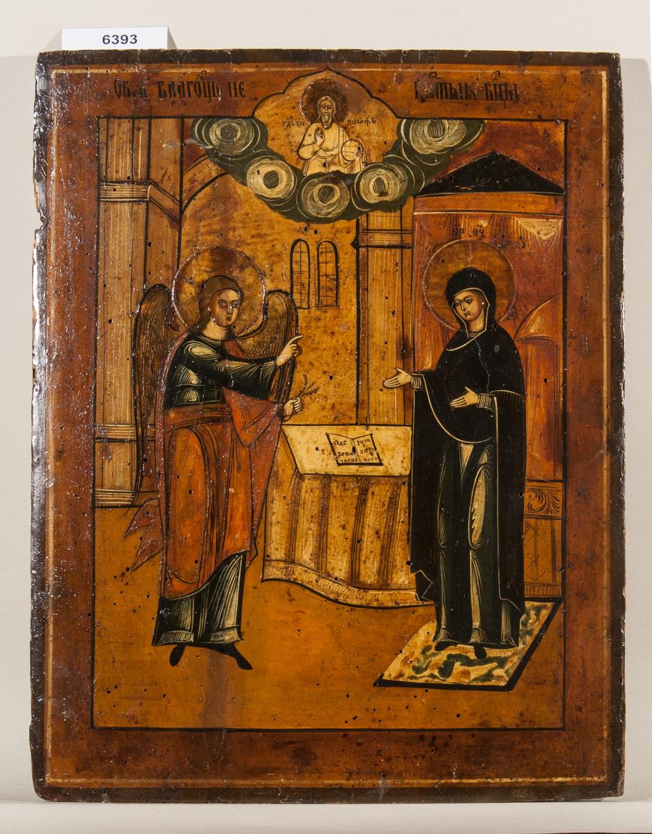 Ikone mit der Verkündigung an Maria
