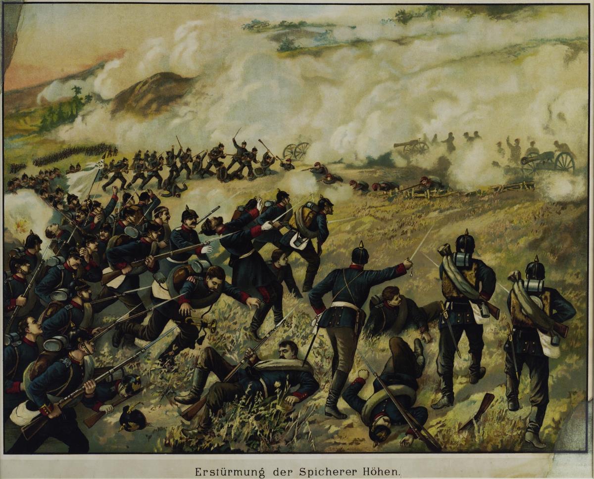 Erstürmung der Spicherer Höhen. Am 6. August 1870.