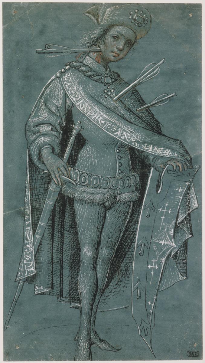 Heiliger Sebastian in höfischer Tracht