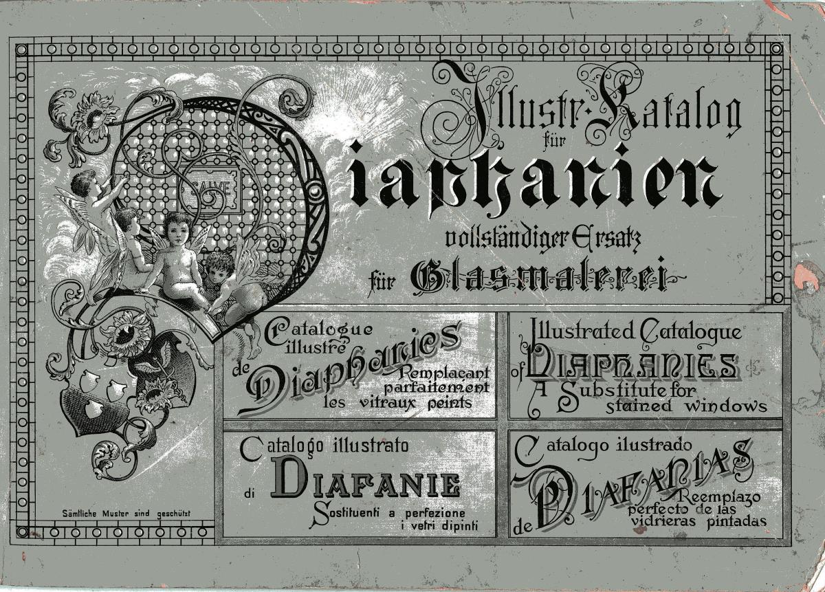 Illustr. Katalog für Diaphanien vollständiger Ersatz für Glasmalerei.
