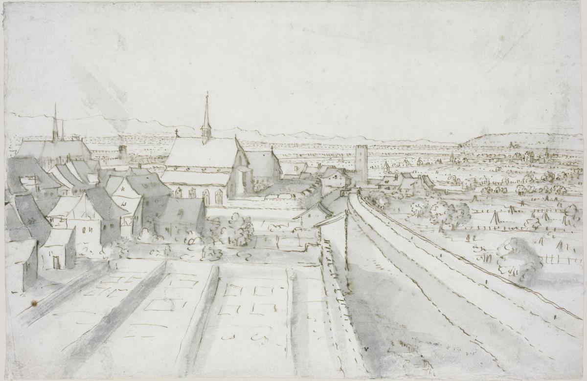 Blick auf die Clarakirche in Klein-Basel
