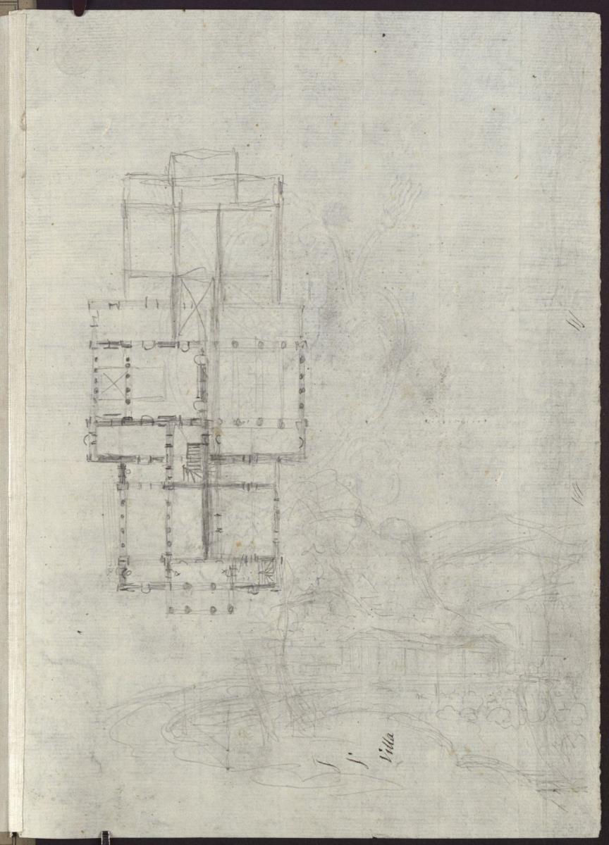 Entwurf zu einem Landhaus ander Havel. Grundriss