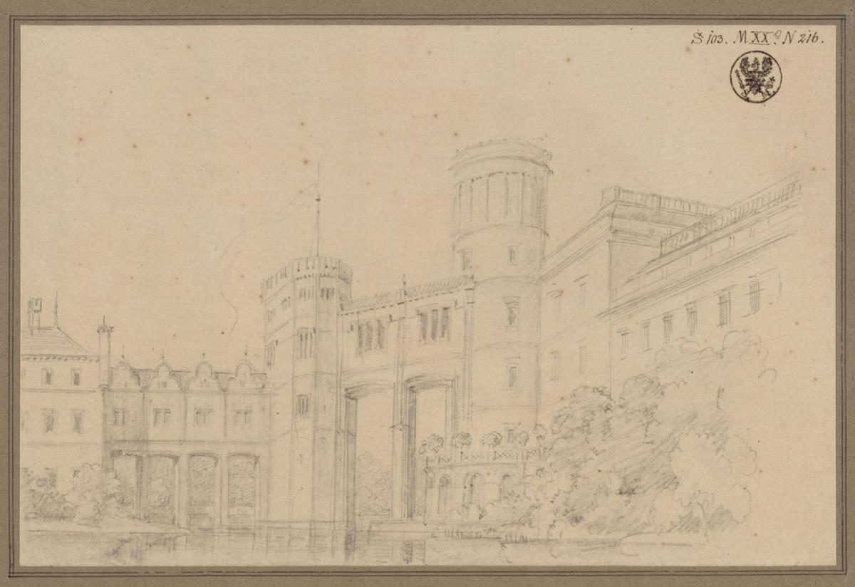 Bad Muskau. Schloss. Dritter Umbauvorschlag