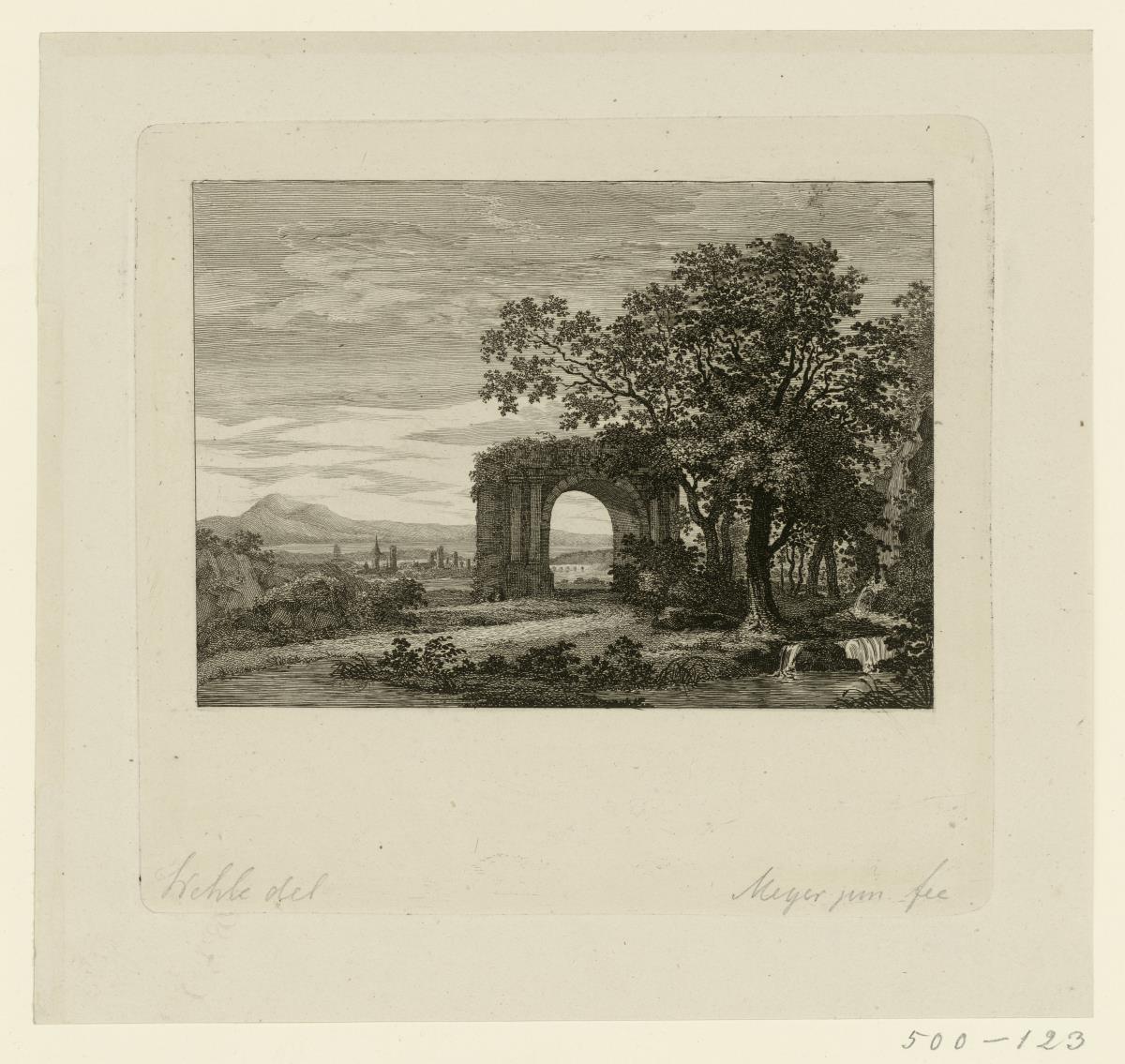 Landschaft mit antikisierender Staffage