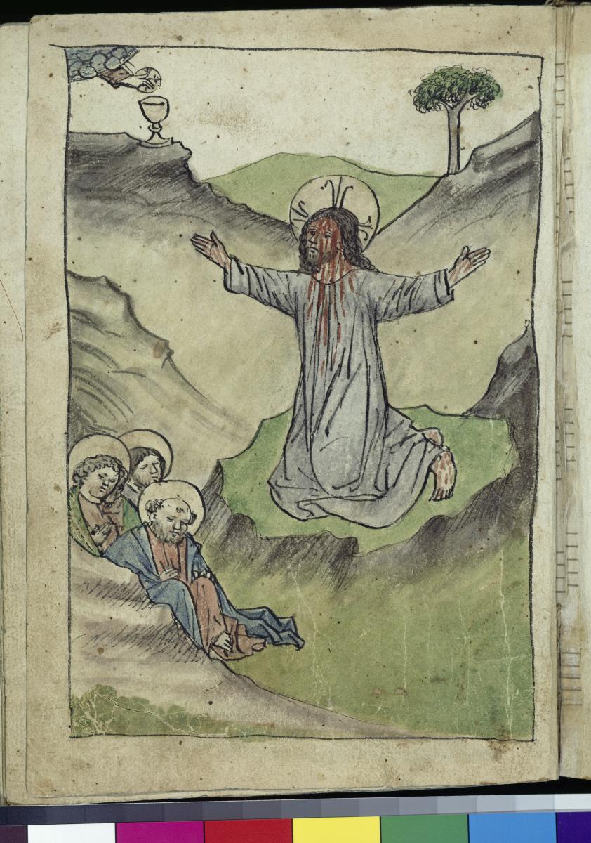 Christus am Ölberg, aus dem "Skizzenbuch des Michel Wolgemut"