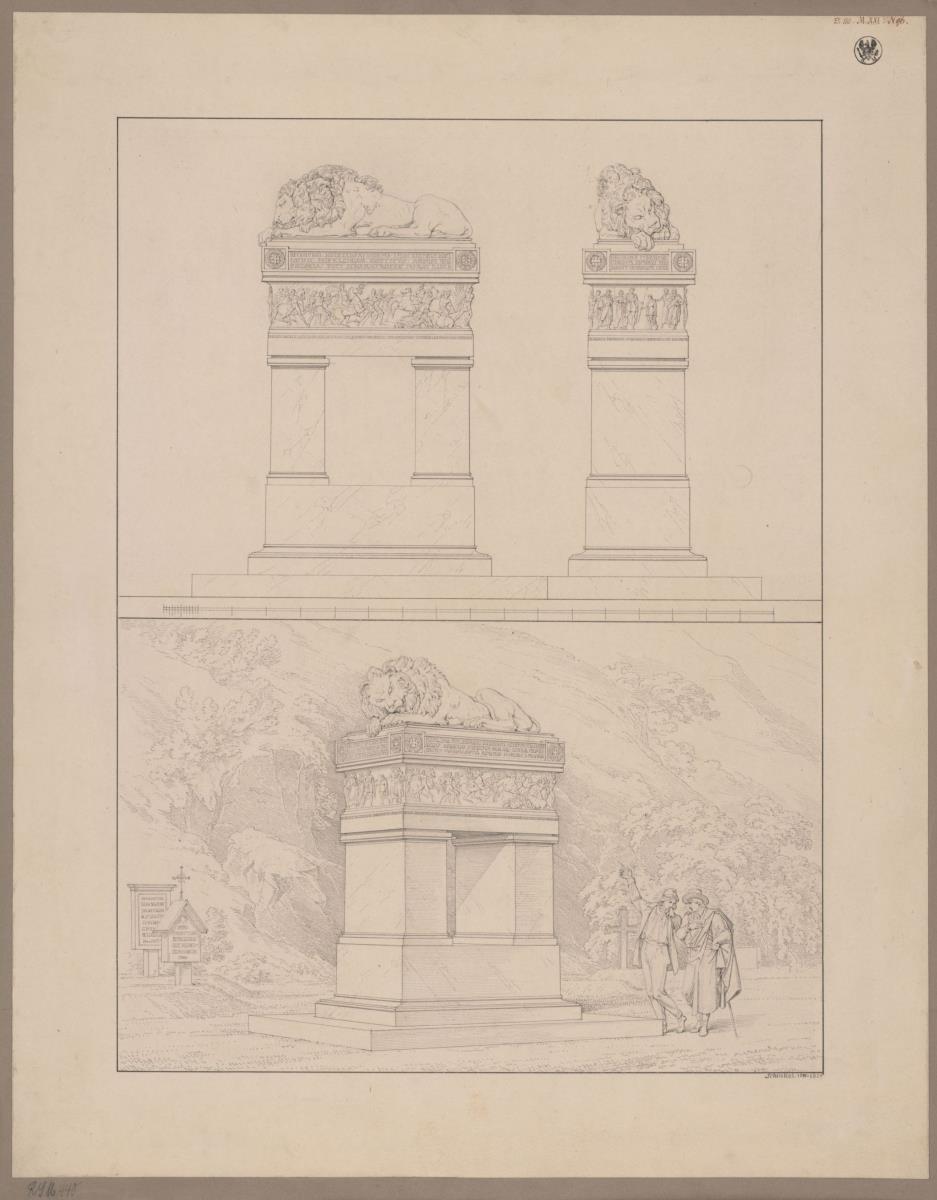 Berlin. Denkmal für Gerhard Johann David von Scharnhorst auf dem Invalidenfriedhof