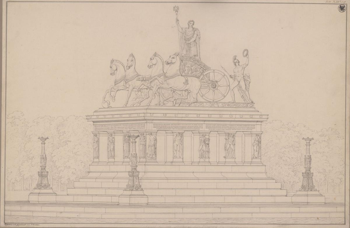 Berlin. Entwurf für ein Friedrichsdenkmal im Lustgarten. Ansicht