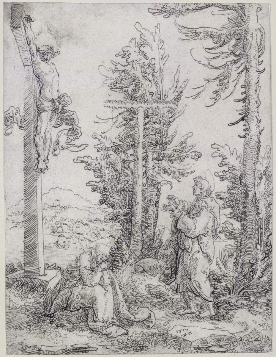 Christus am Kreuz mit Maria und Johannes