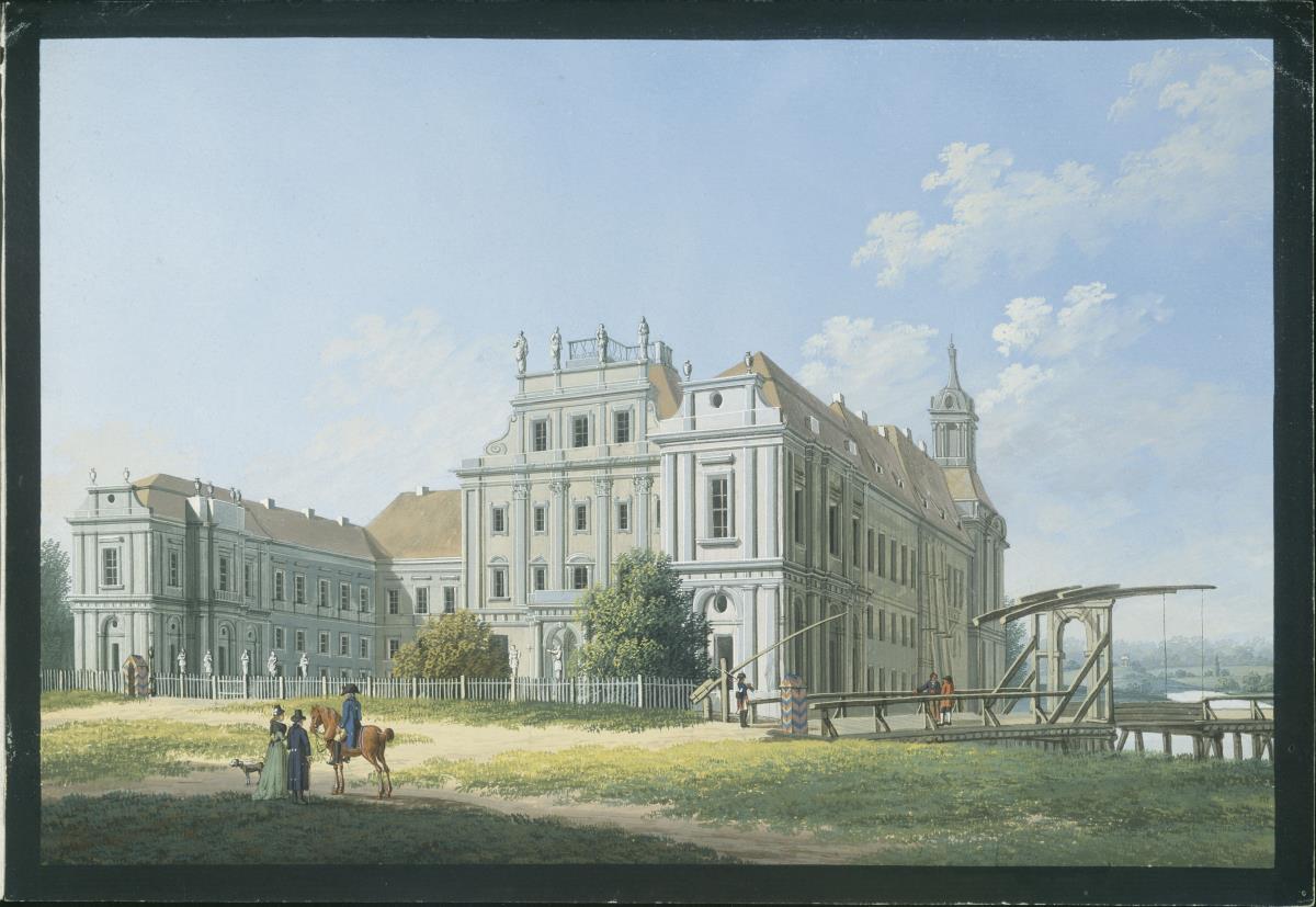 Rückseite des Königlichen Schlosses zu Oranienburg. (Nr.183)