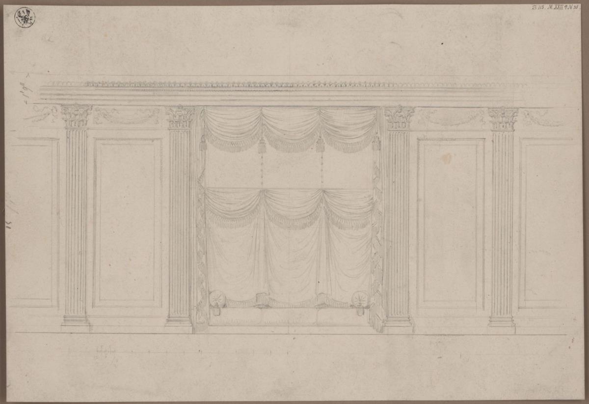 Berlin, Wilhelmstraße 102. Palais des Prinzen Albrecht von Preußen (?). Wanddekoration
