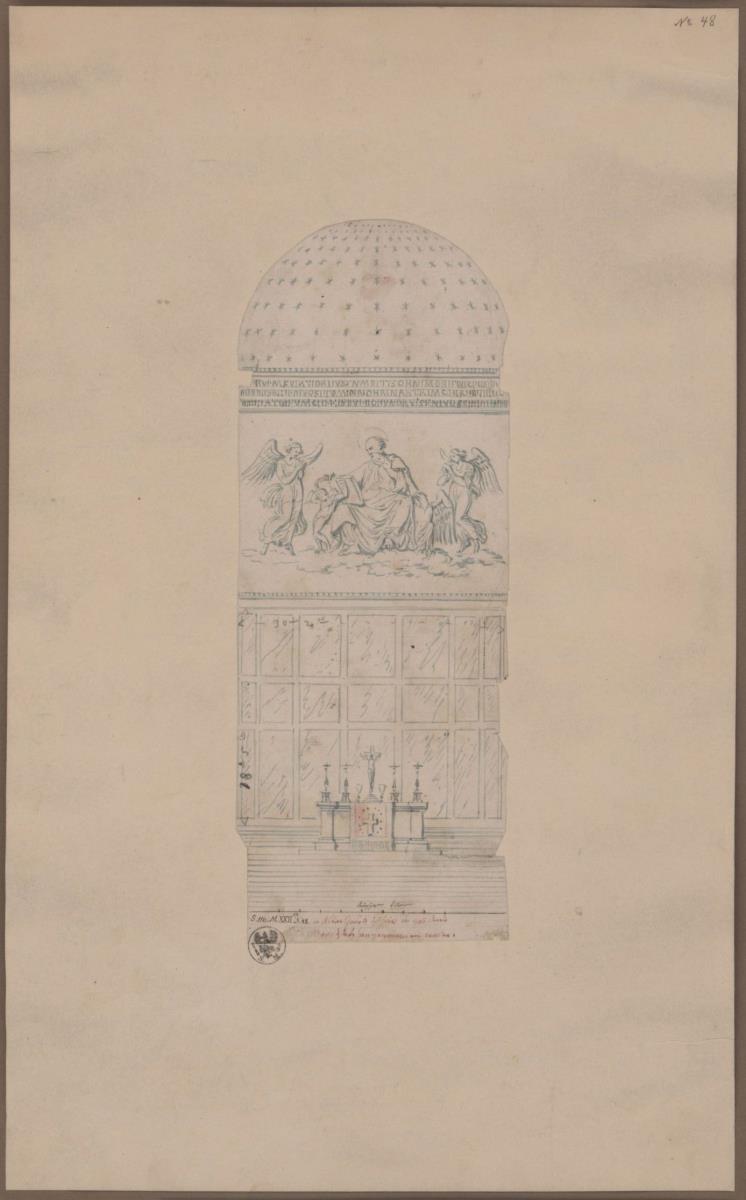 Zittau. Entwurf zur Neugestaltung der "Alten Kammer" in der Kirche