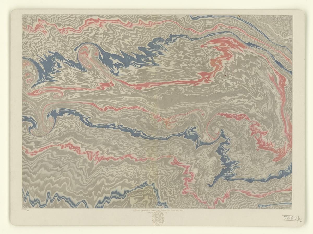 Japanisches Marmorpapier (Suminagashi)