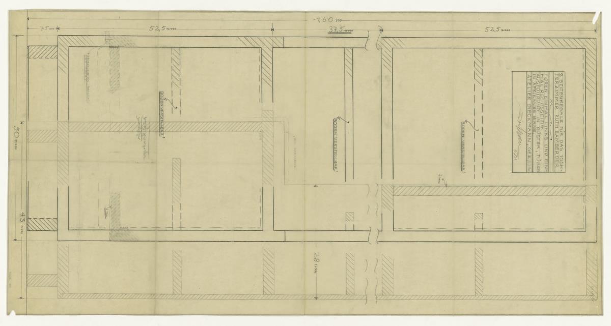 Tochterzimmer, zwei Regale, Auftrag Bamberger (Möbelentwürfe, Körpermöbel, Regale)
