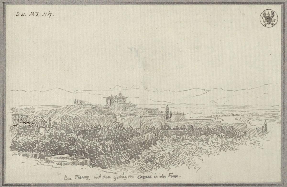 Blick auf das Forte di Belvedere in Florenz