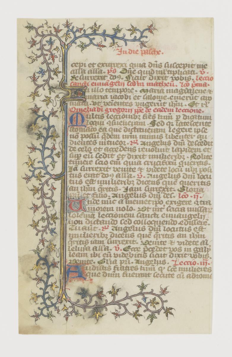 Blatt aus einem lateinischen Stundenbuch, Frankreich