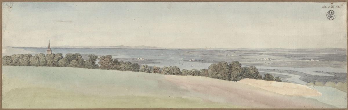 Landschaft bei Stettin (Szczecin), das Papenwasser