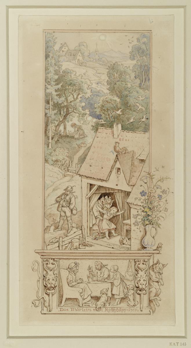 Das Märlein vom Rothkäppchen (Illustration zu "Für's Haus")