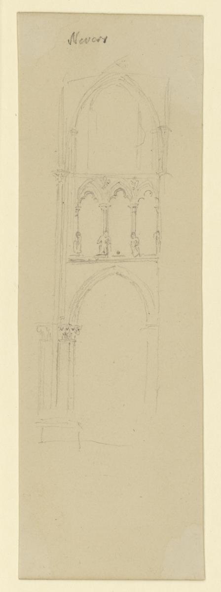 Nerves, Kathedrale , Aufriß eines Joches im Inneren