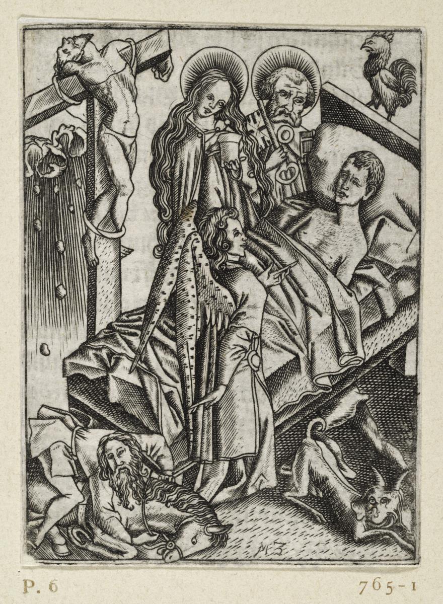 Ars Moriendi, Blatt 6 - Trost gegen Verzweifelung