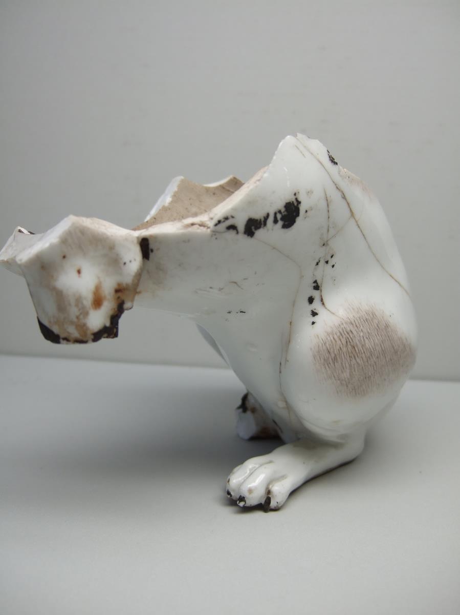 Sitzende dänische Hündin