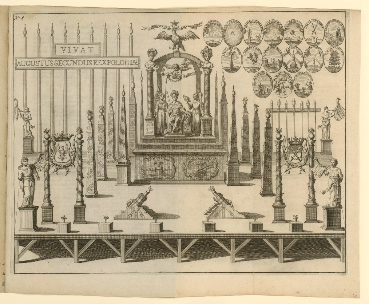 Feuerwerksausbau für August II., König von Polen