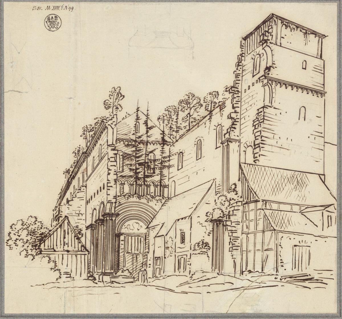 Klosterruine Paulinzella. Ansicht von Westen