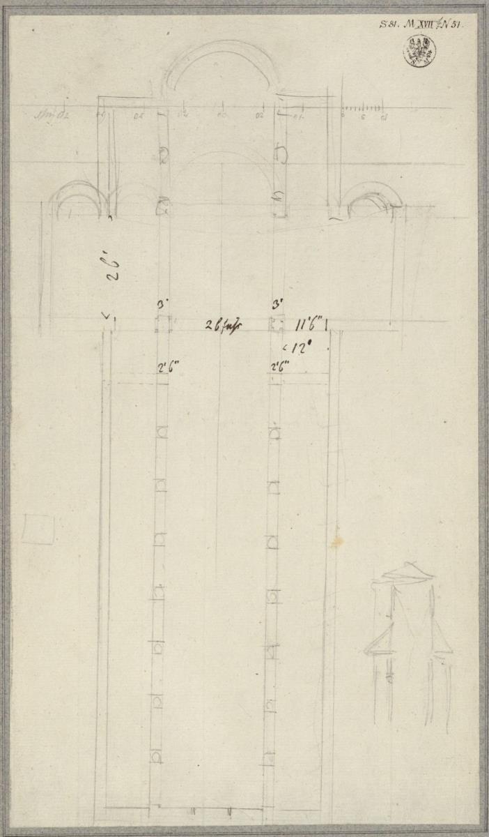 Klosterruine Paulinzella. Grundriss