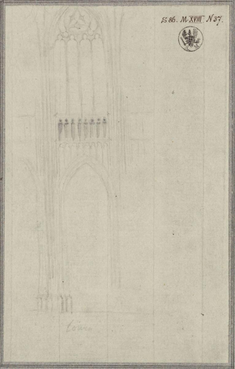 Löwen. Hochschiffwand einer gotischen Kirche
