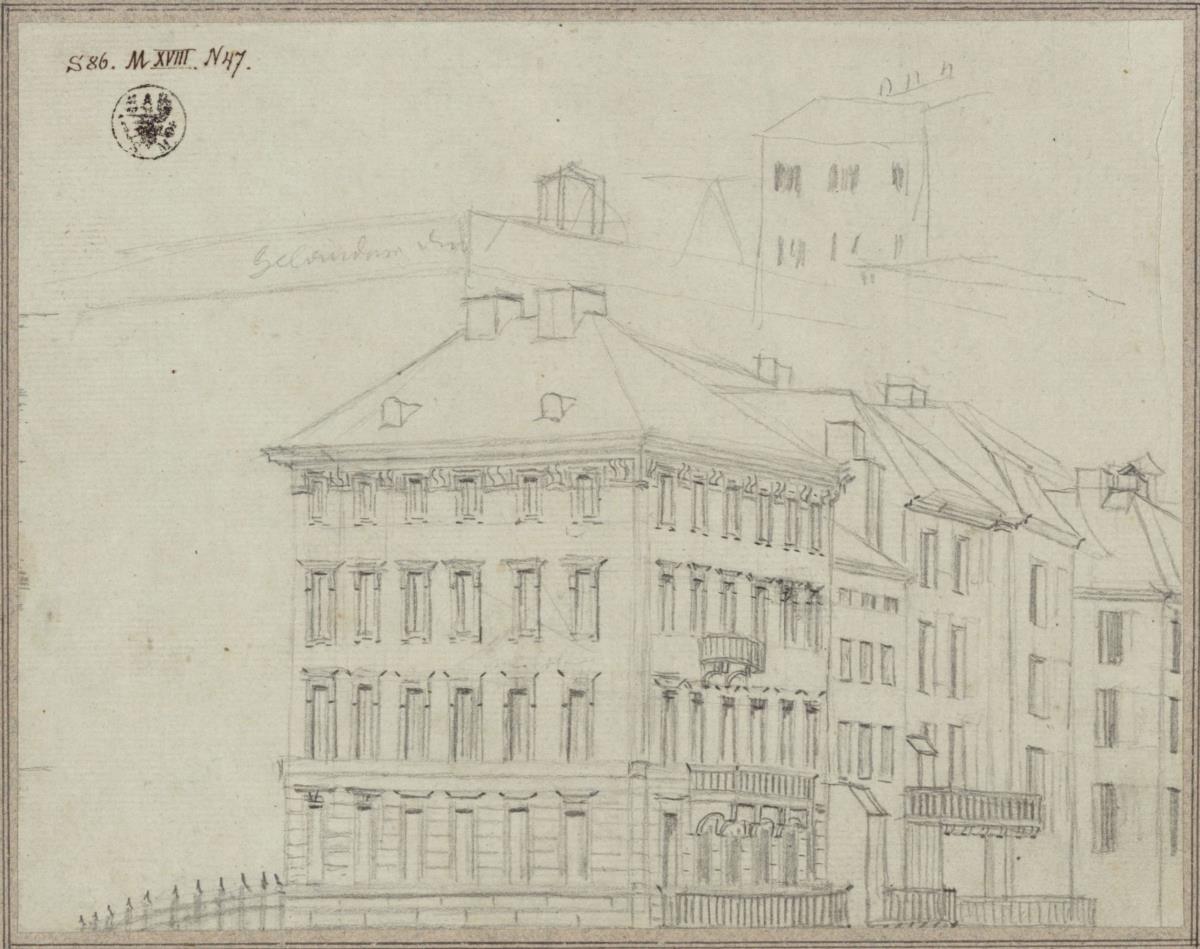 Berlin. Schloss. Häuser an der Schlossfreiheit