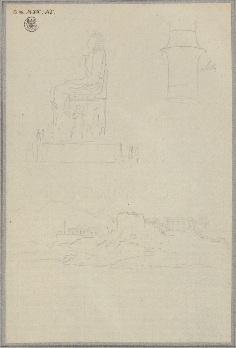 Ägyptische Tempelruinen & Sphinx