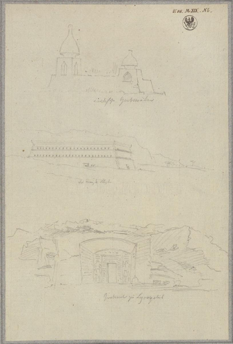 Grabmäler und Klostergebäude in Ägypten