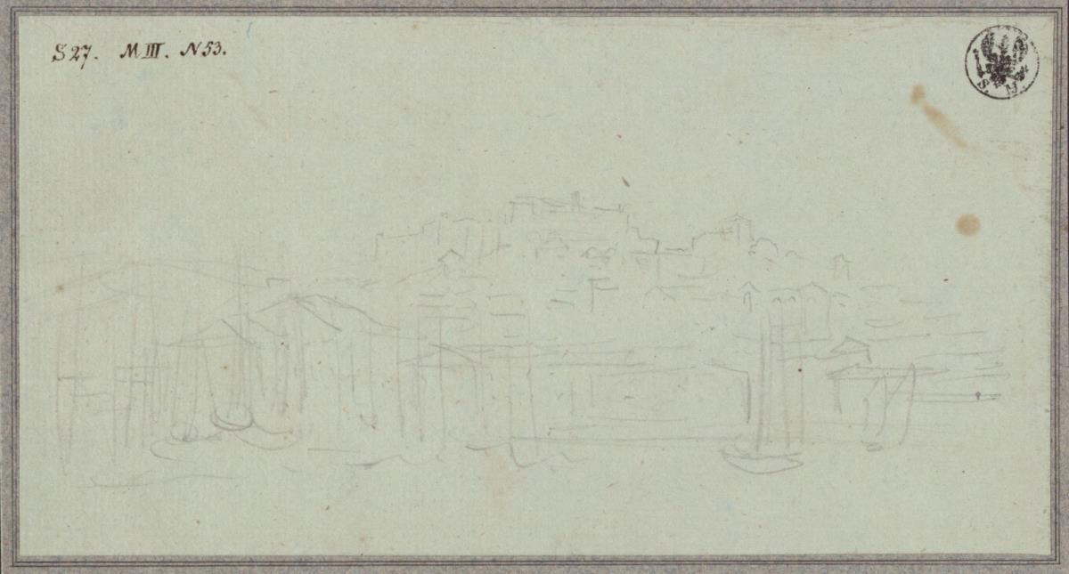 Der Hafen und die Zitadelle von Triest