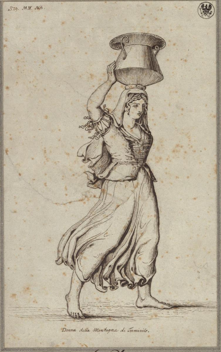 Frau aus dem Terminillo-Gebirge bei Rieti