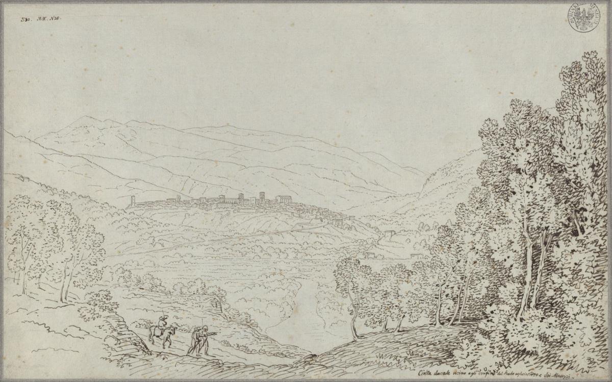 Blick auf Cittaducale in den Abruzzen