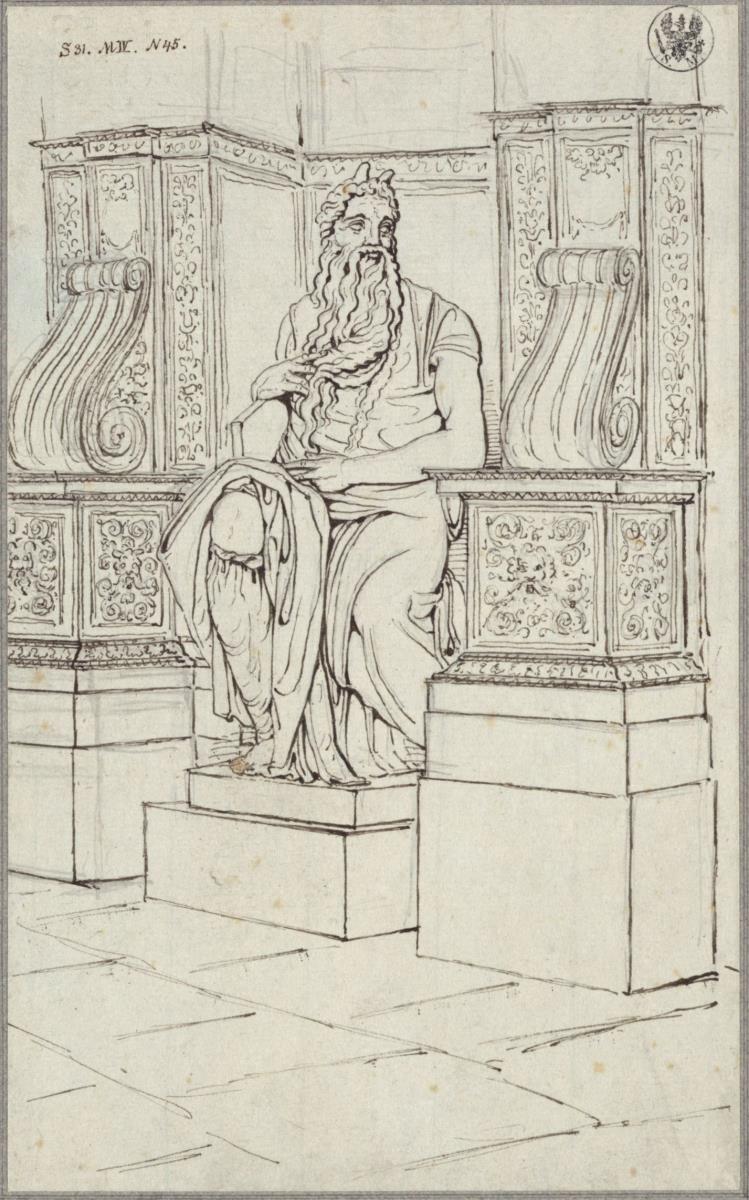 Die Moses-Statue in San Pietro in Vincoli in Rom von Michelangelo