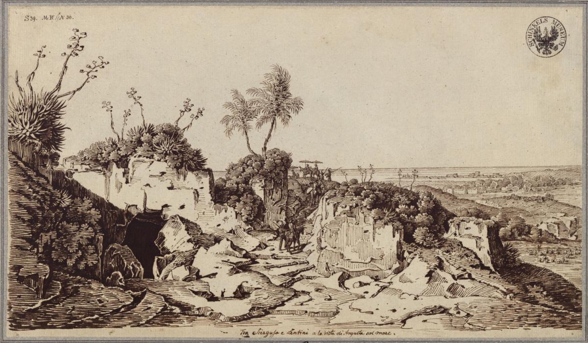 Zwischen Syrakus und Lentini mit Blick auf Augusta und das Meer